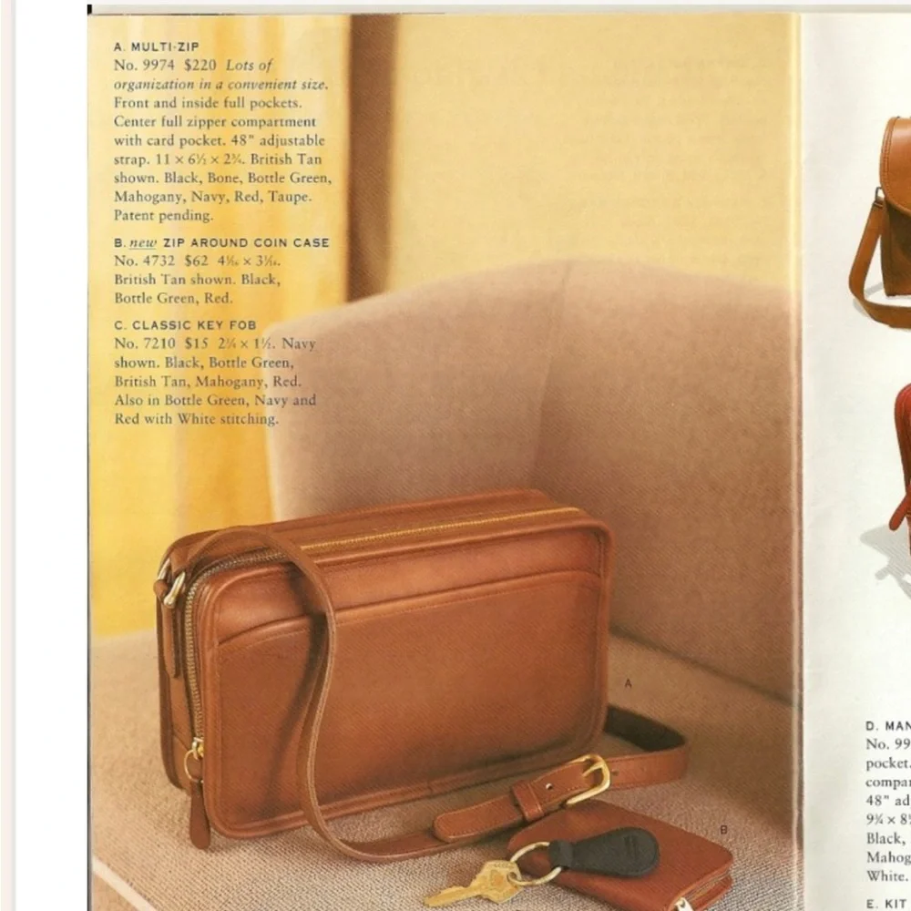 Coach Brown Leather Crossbody Bag